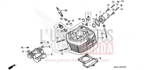 CULASSE XR100R3 de 2003
